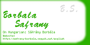 borbala safrany business card